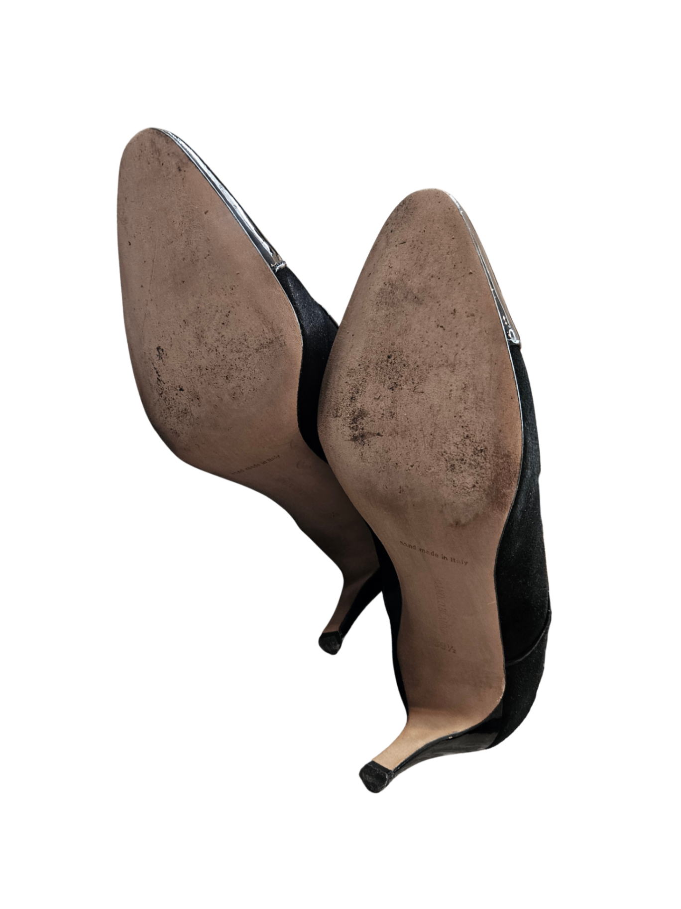 Suede Lace Up Wings High Heel / Size 39.5
