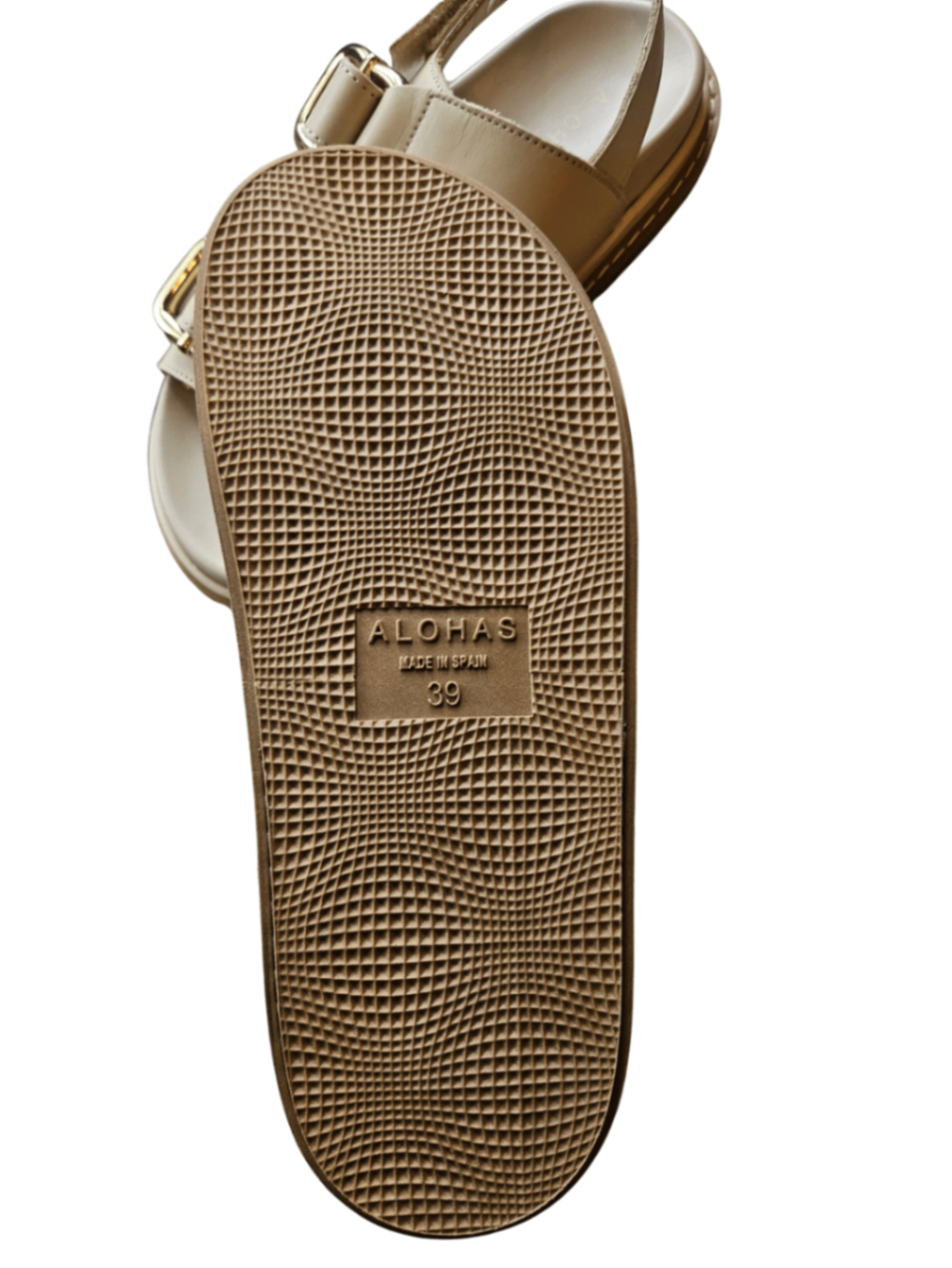Harper Leather Sandal Ivory / Size 39