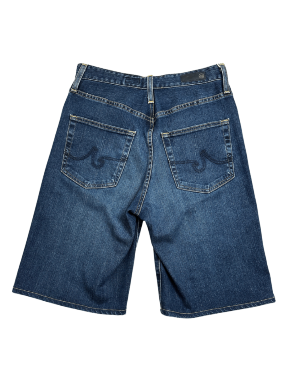 The Etta High Waisted Wide Leg Crop Denim Shorts / Size 28
