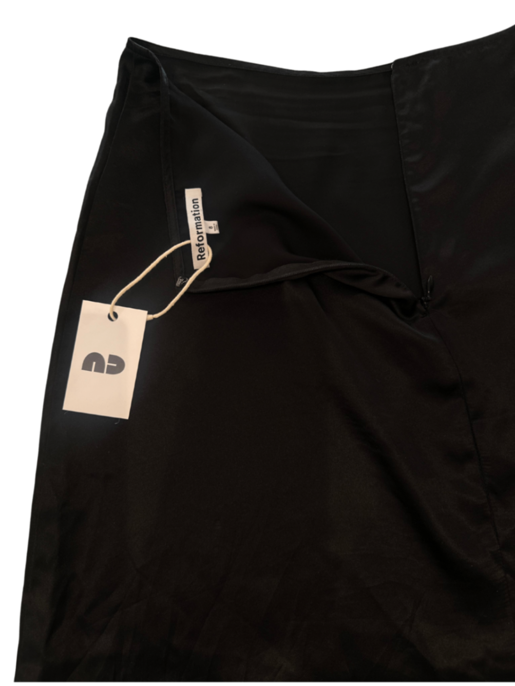 Silk Mini Skirt Black / Size 8