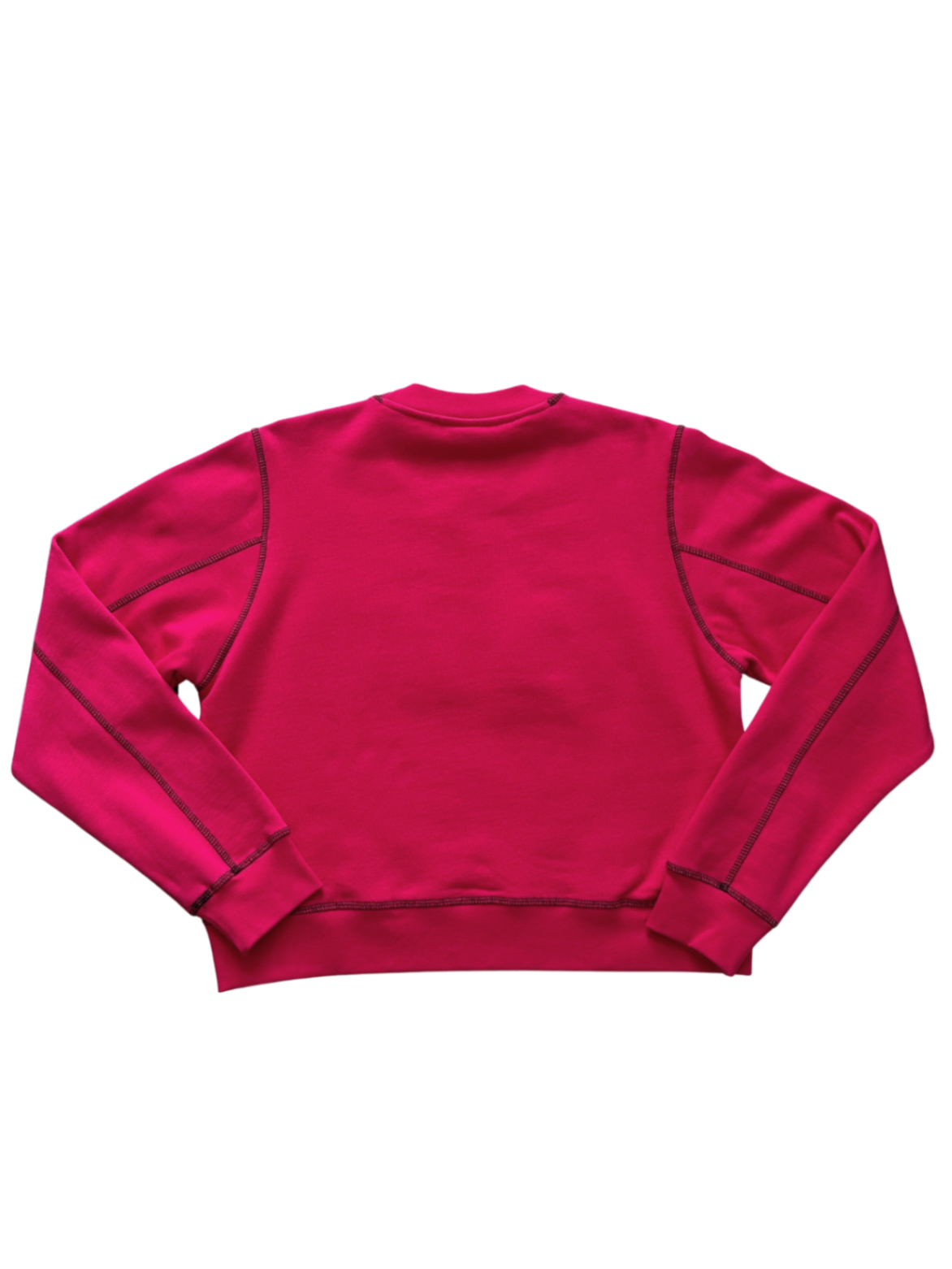 Fuzzy Logo Sweatshirt Fuschia / Size M