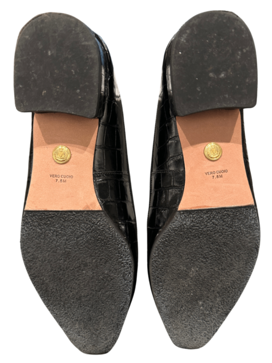 Cecile Croc Embossed Ballet Pump Black / Size 7.5M