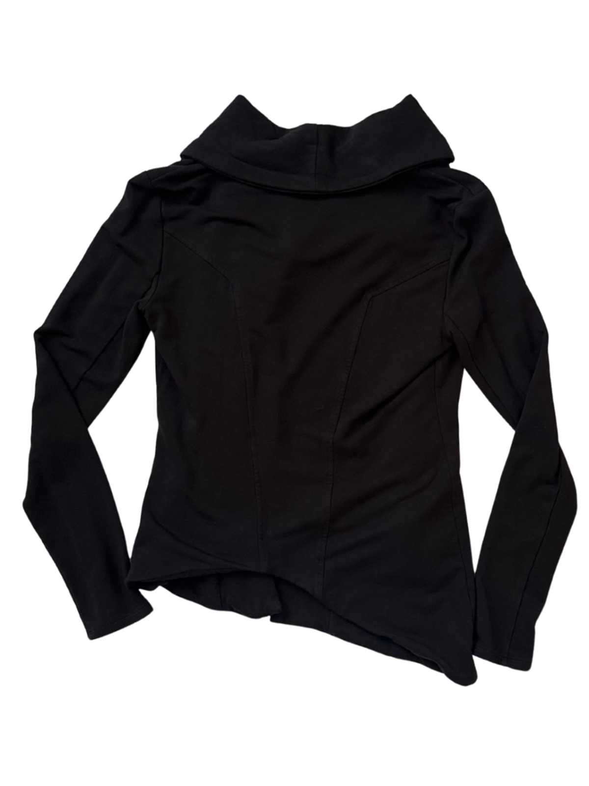 Asymmetric Zip Jacket Black / Size XS