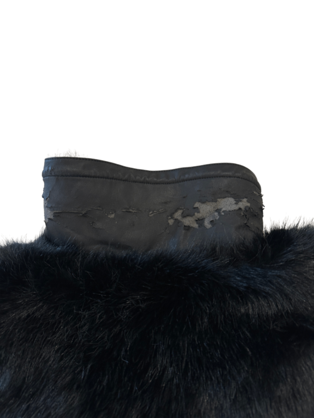 Faux Fur Vest Black (as is) / Size S