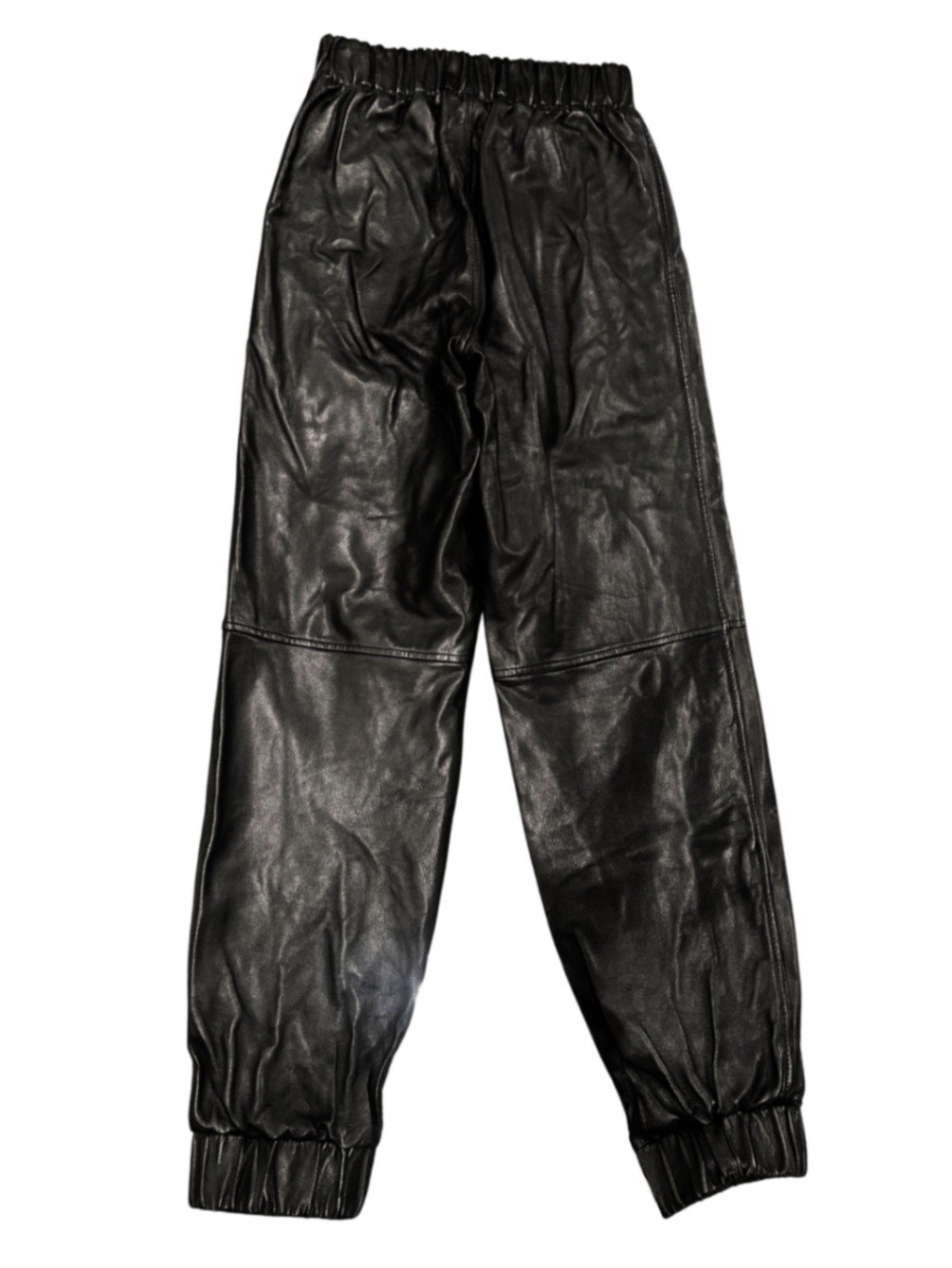 Lamb Leather Jogger Black / Size 32