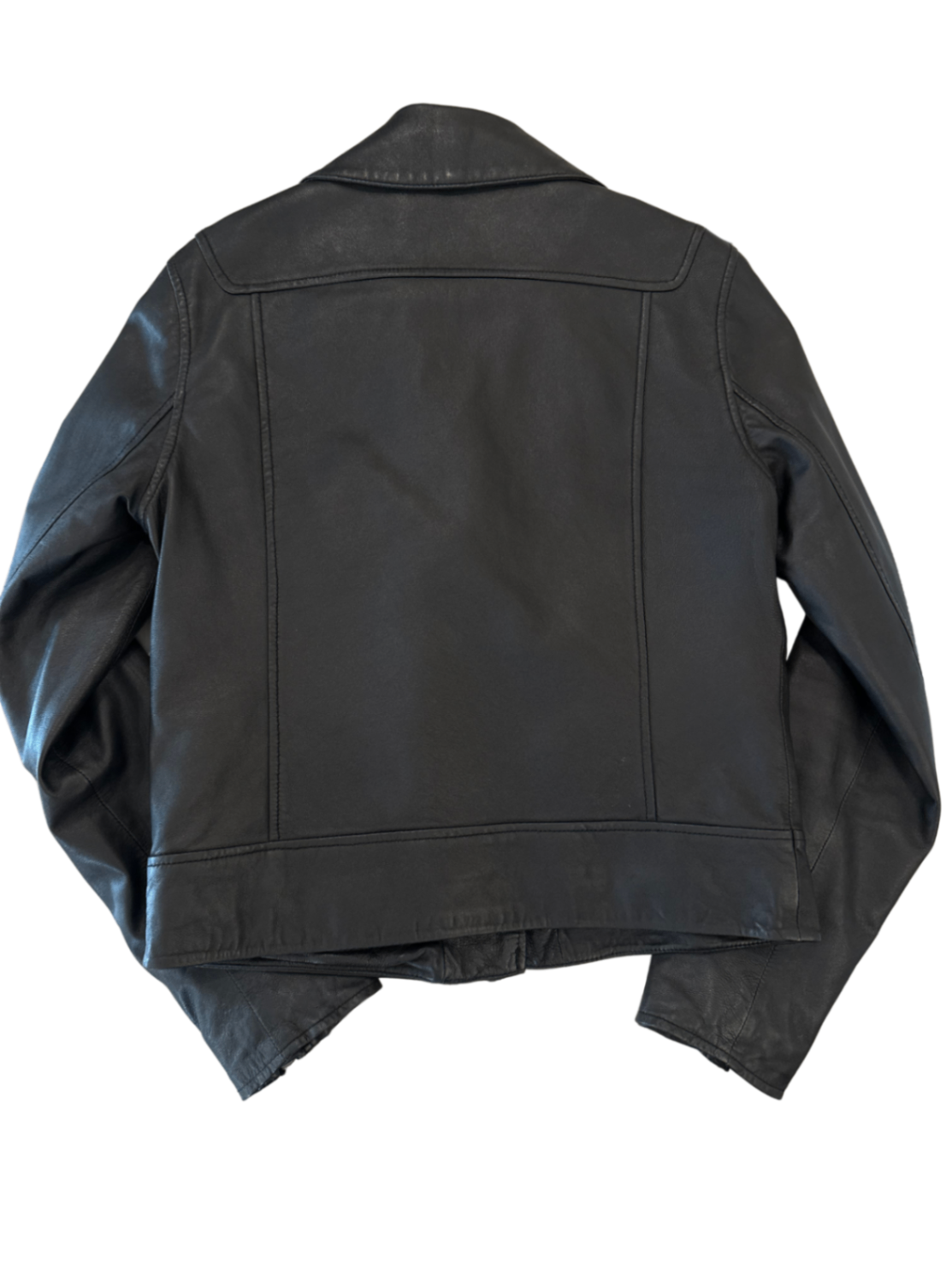 Asymmetrical Lambskin Moto Jacket Black / Size S