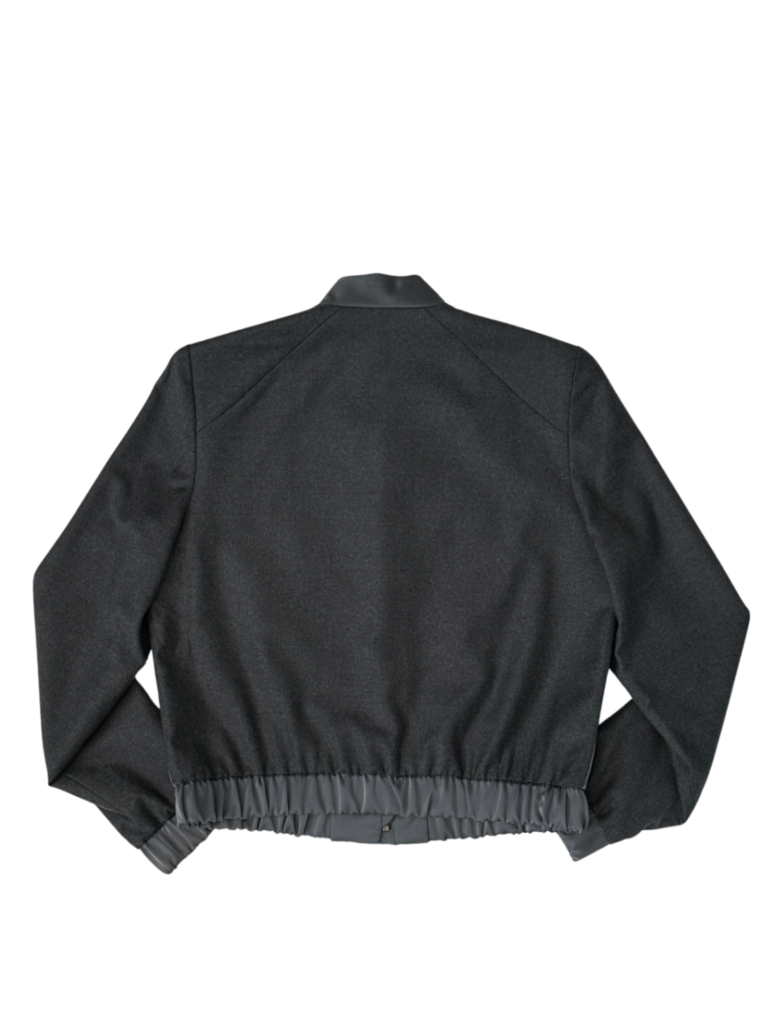 Tell Matte Satin Bomber Jacket Grey / Size 8