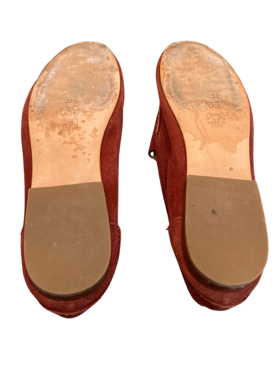 Suede Tassel Loafers Rust / Size 38.5