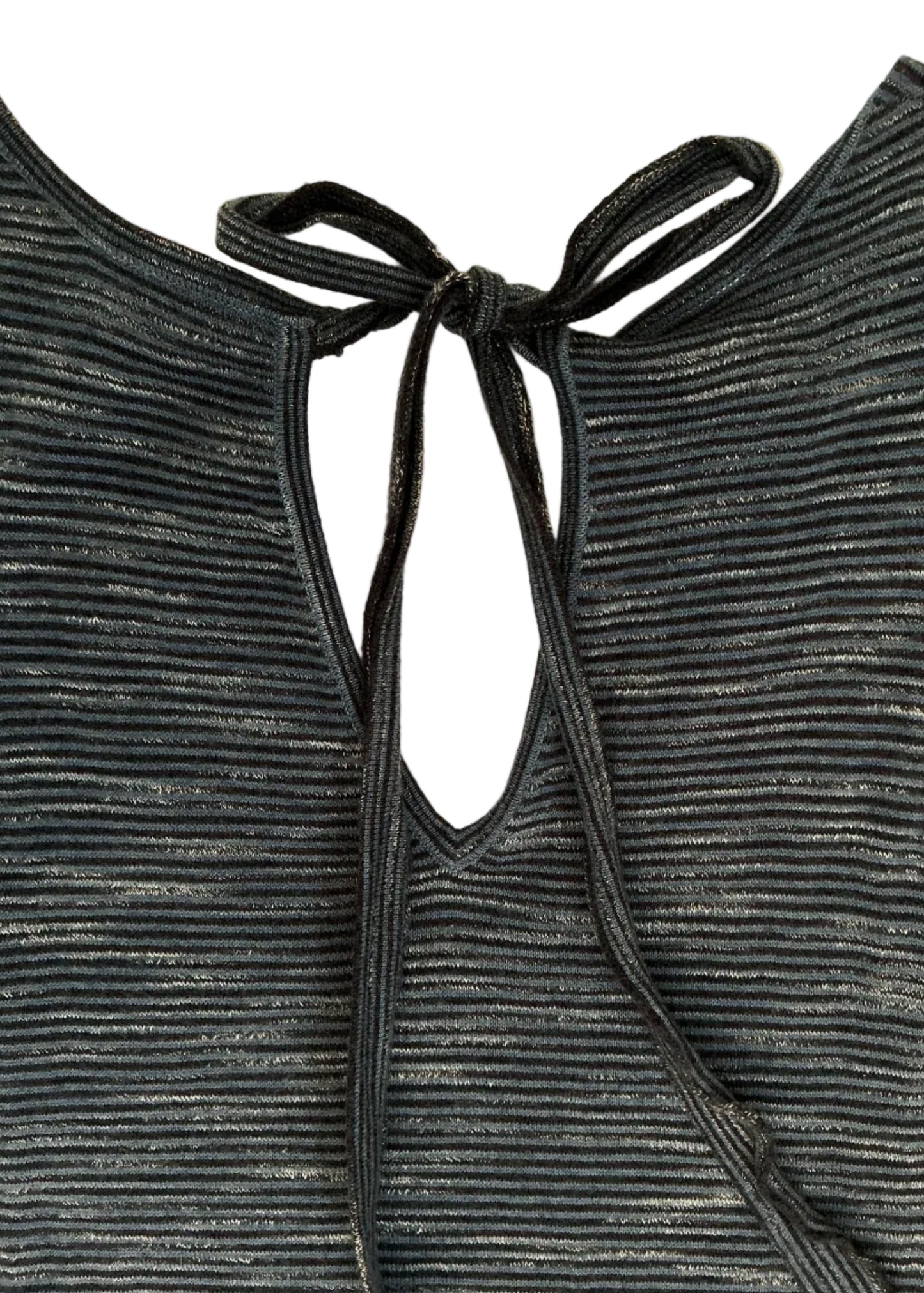 Cotton Blue Stripe Maxi Dress / Size XS