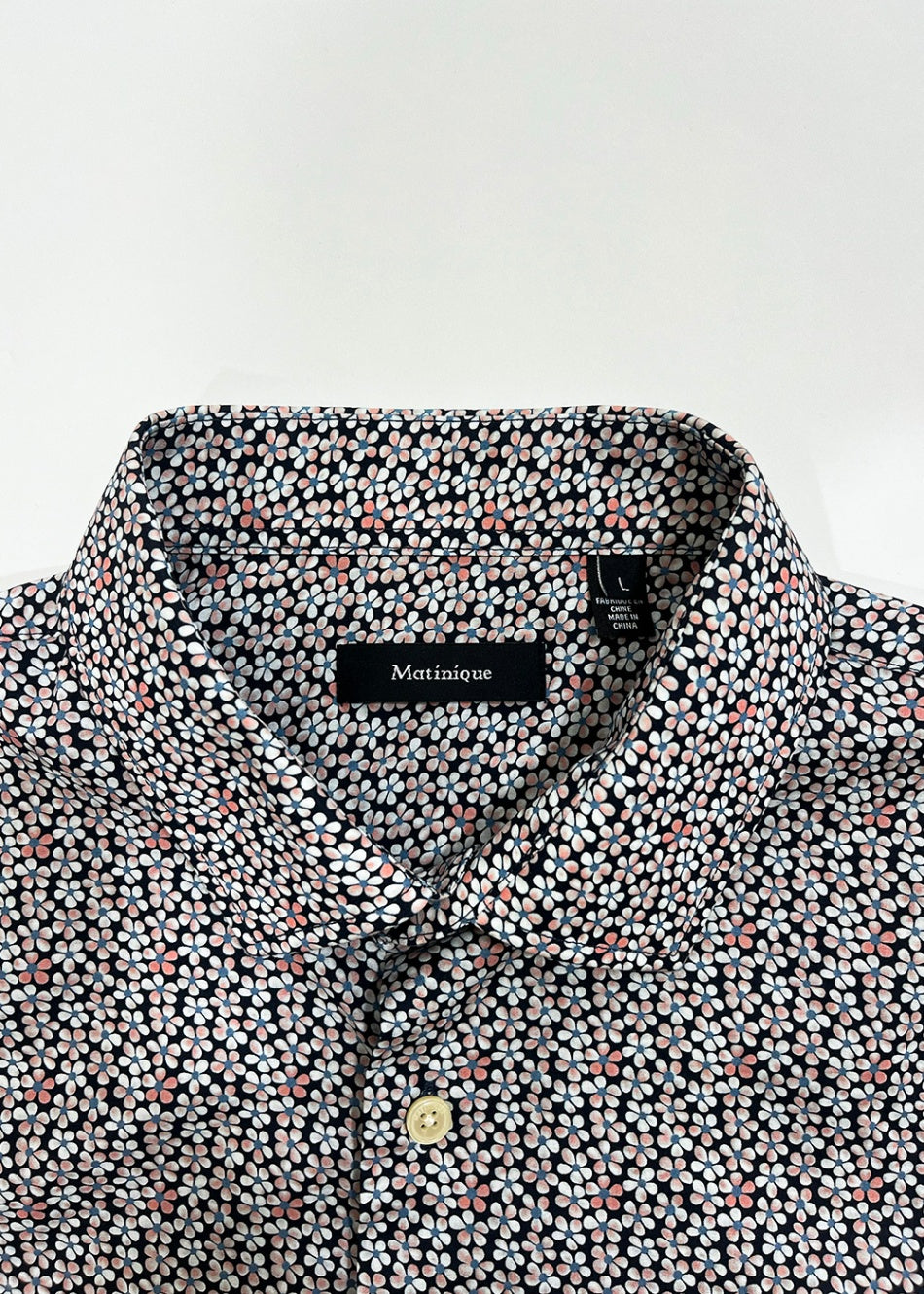 Floral Long Sleeve Shirt / Size M