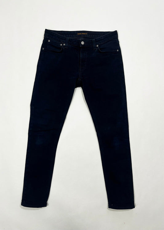 Skinny Lin Black Black Jean / Size 33