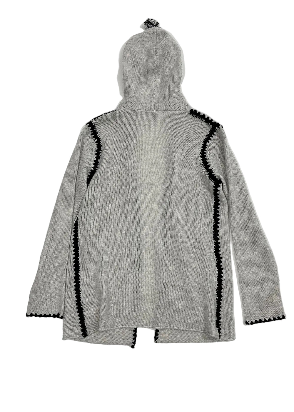 Hooded Cashmere Open Cardigan / Size S