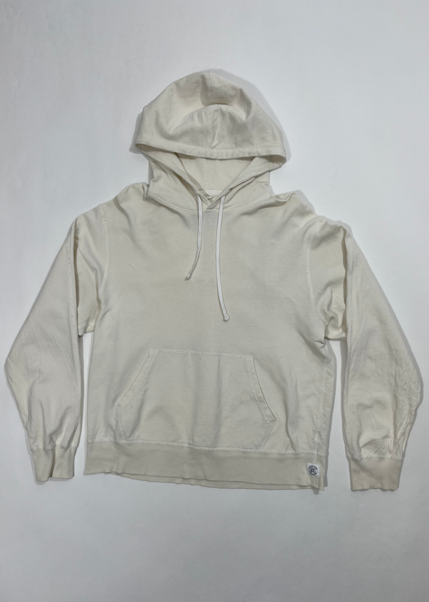 Lightweight Terry Pullover Hoodie Ivory / Size S