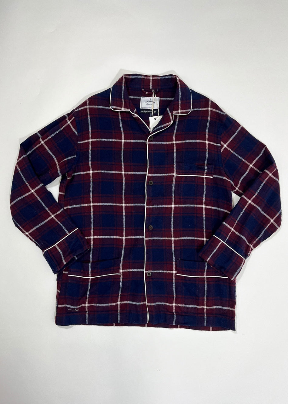 Flannel Pajama Shirt / Size M