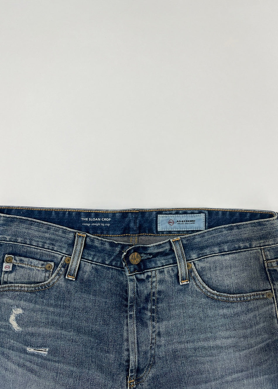 Vintage Straight Leg Crop 'Sloane' Jean / Size 28