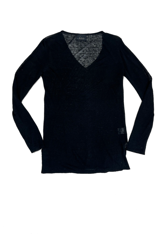 V-Neck Sweater Black / Size M