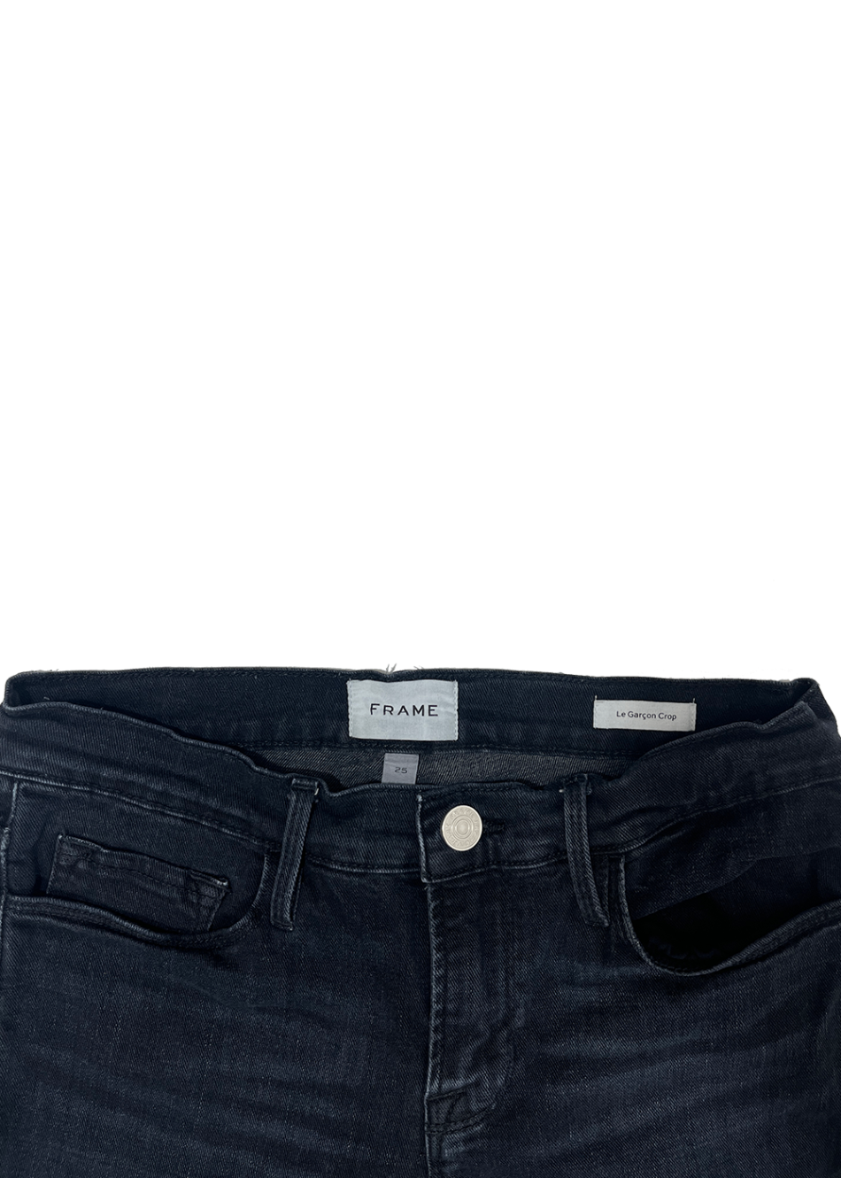 Le Garcon Crop Jean Washed Black / Size 25