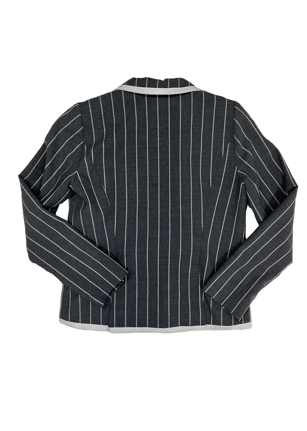 Charcoal/White Stripe Blazer / Size 14