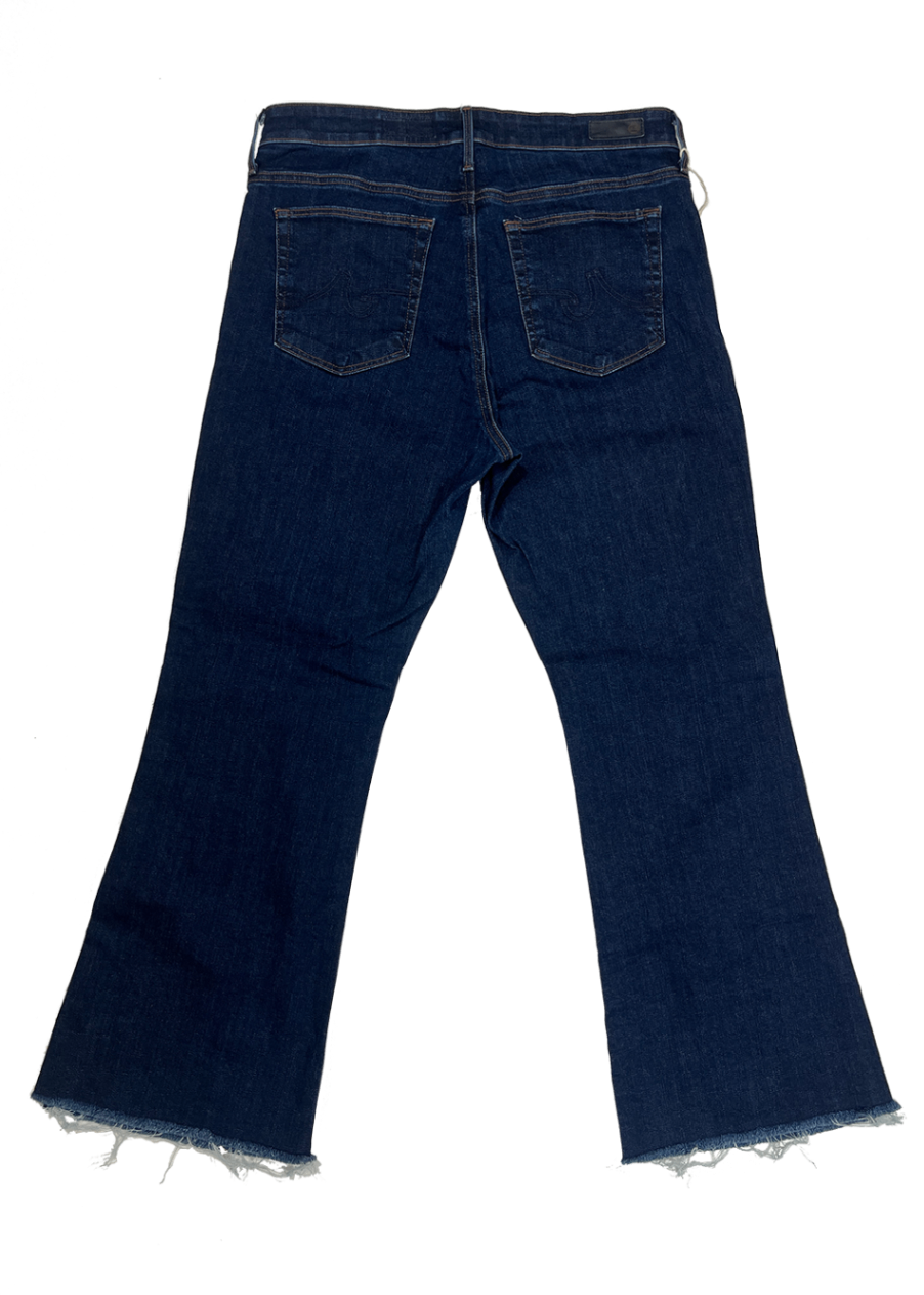 Farrah High Rise Bootcut Crop Jean / Size 32