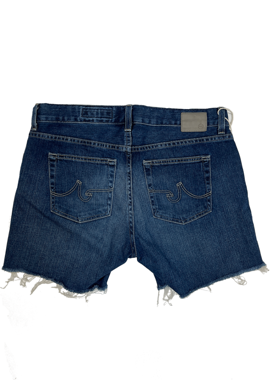 Becke Relaxed Cut-Off Denim Short / Size 28