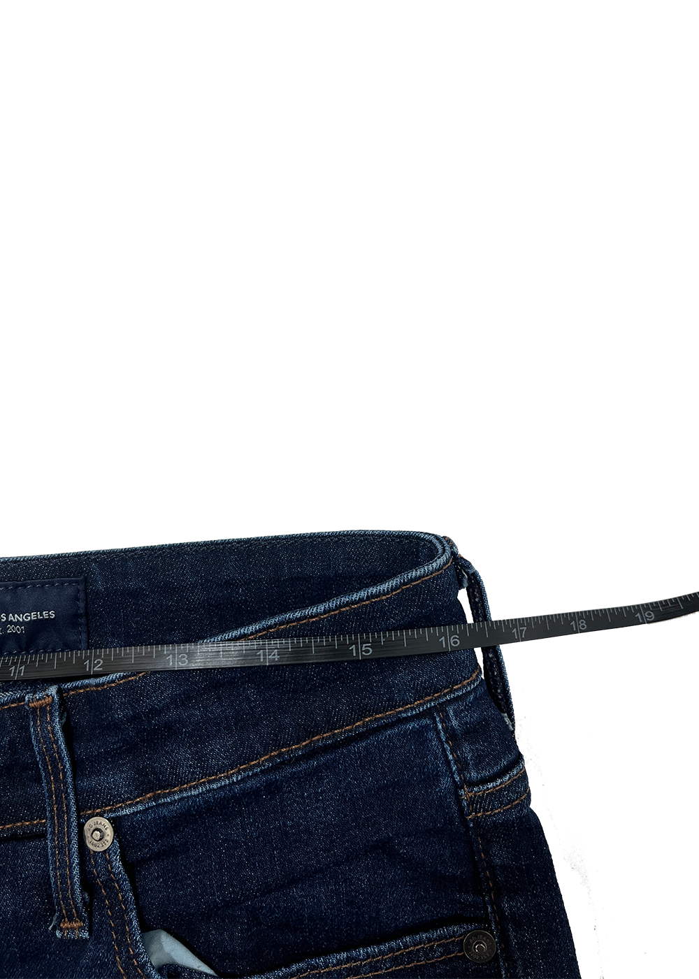 Farrah High Rise Bootcut Crop Jean / Size 32