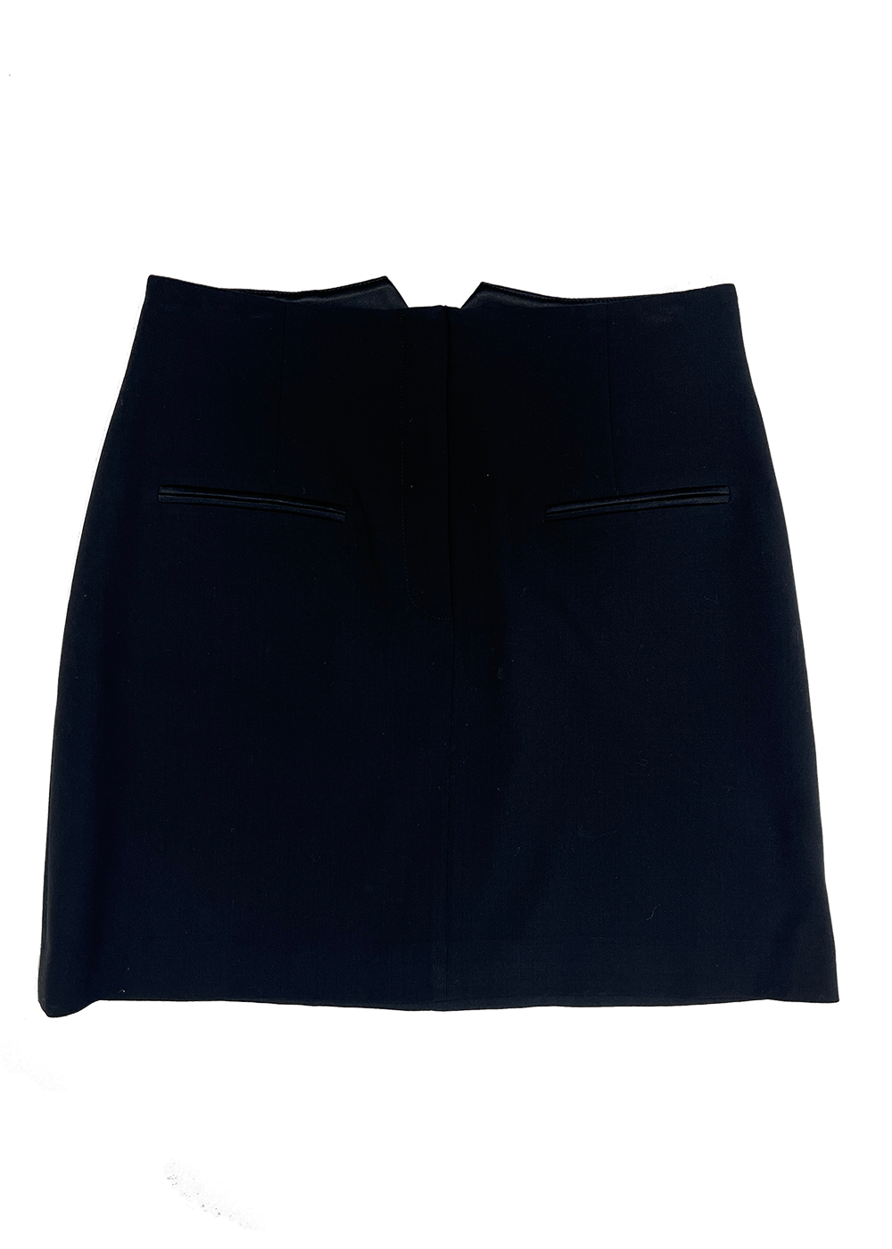 V Front Mini Skirt w/ Pockets / Size 4