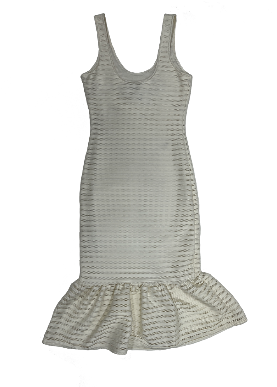 Sleeveless Ruffle Hem Dress / Size S
