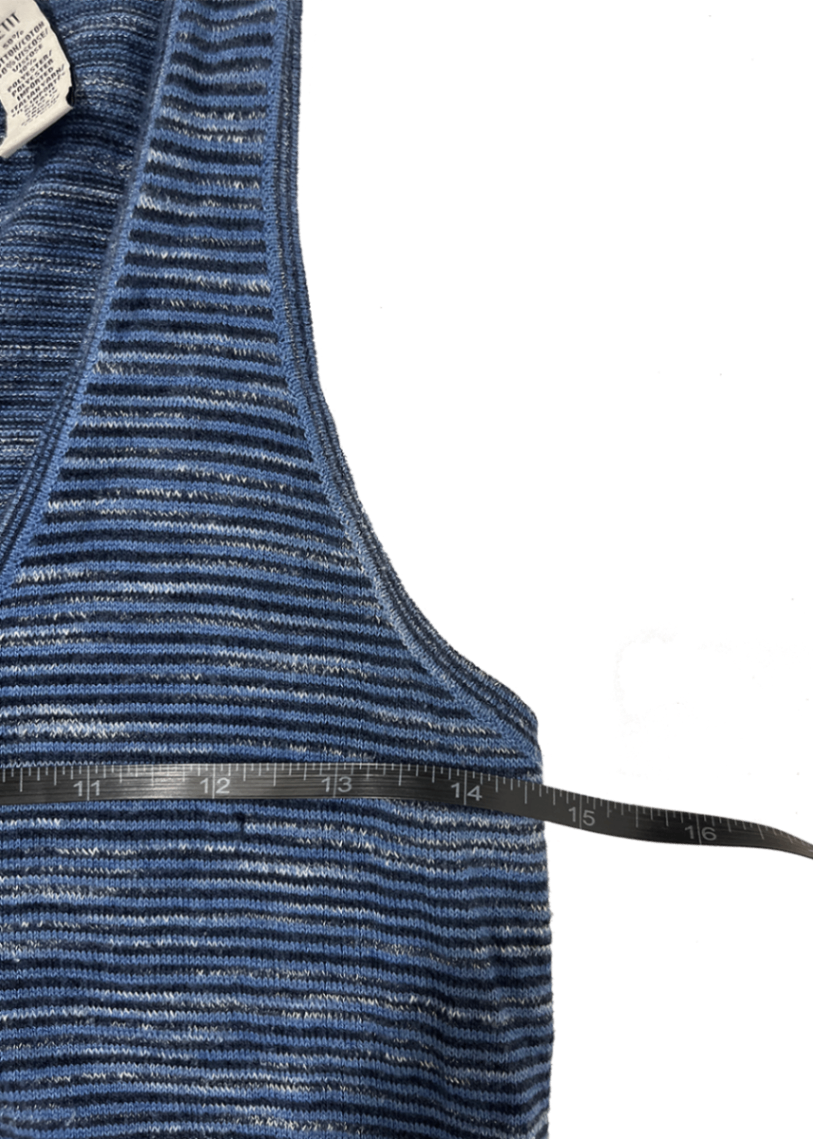 Cotton Blue Stripe Maxi Dress / Size S