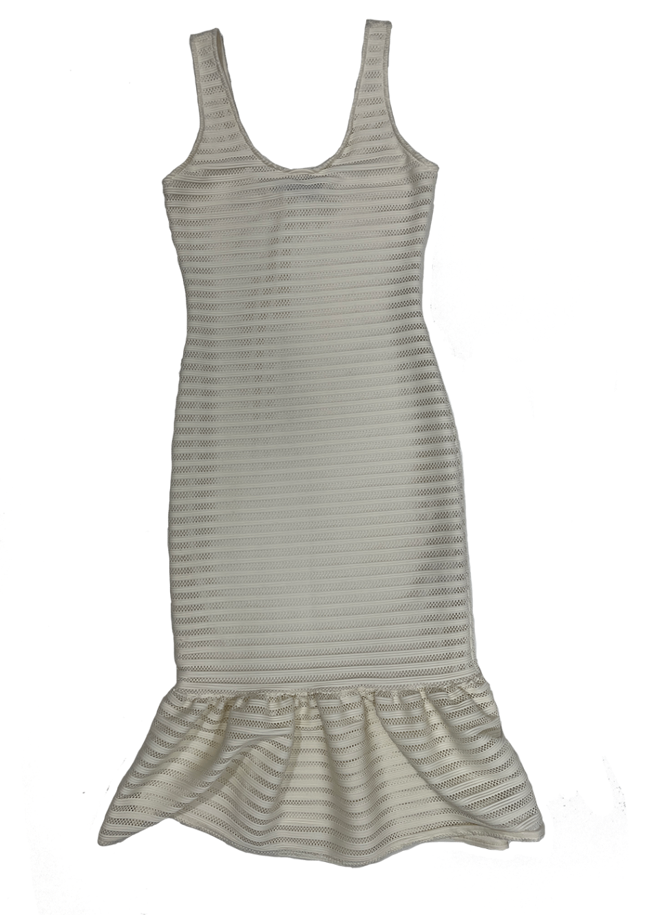 Sleeveless Ruffle Hem Dress / Size S
