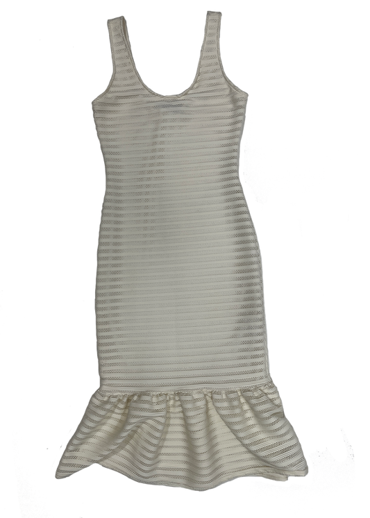 Sleeveless Ruffle Hem Dress / Size S