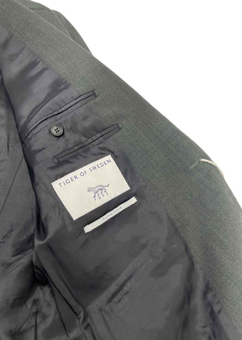 James Dark Green Wool Blazer / Size 40