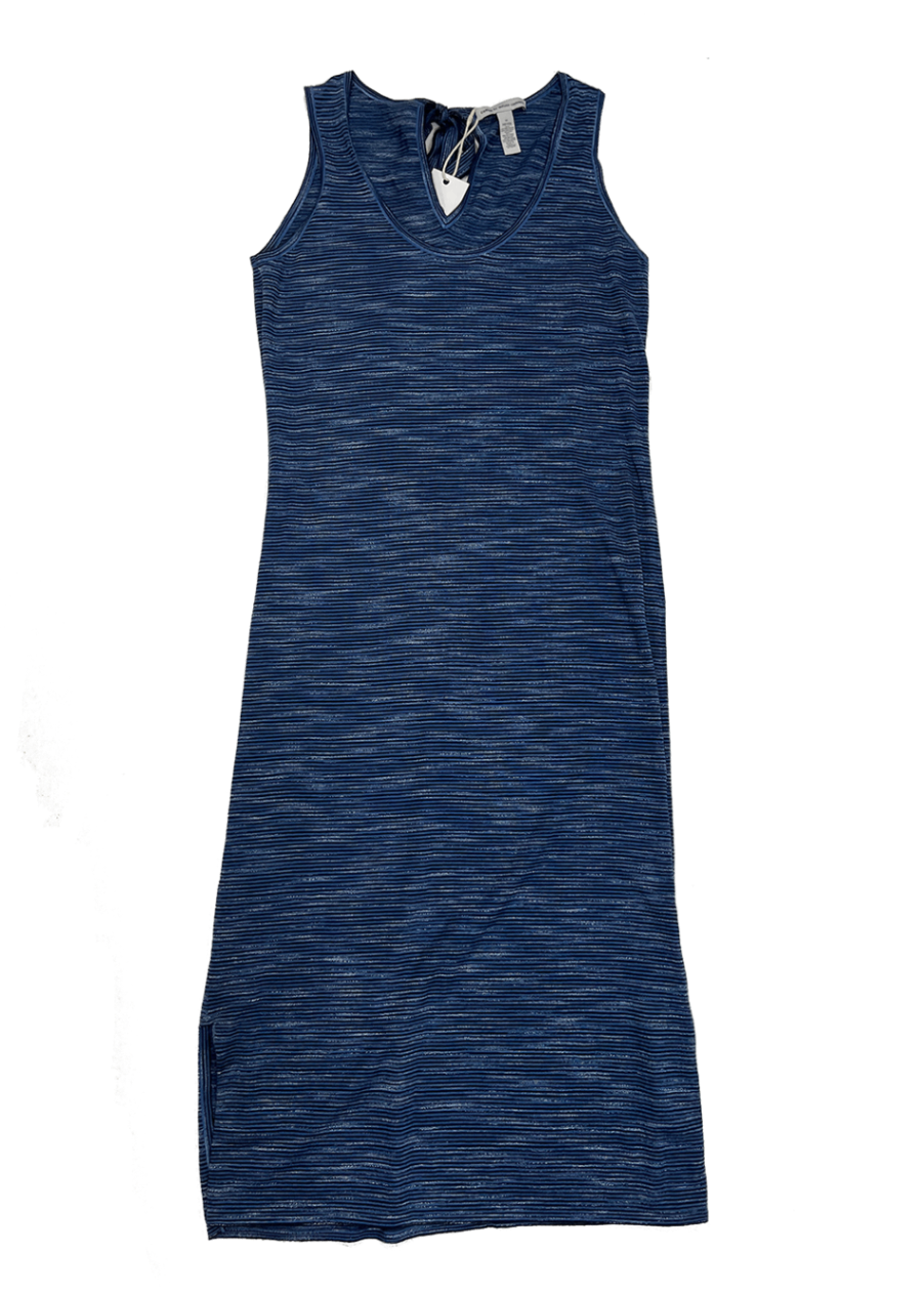 Cotton Blue Stripe Maxi Dress / Size M