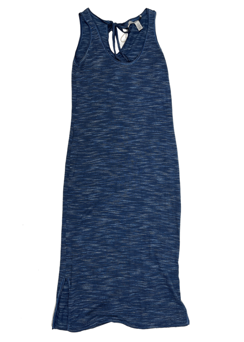 Cotton Blue Stripe Maxi Dress / Size S