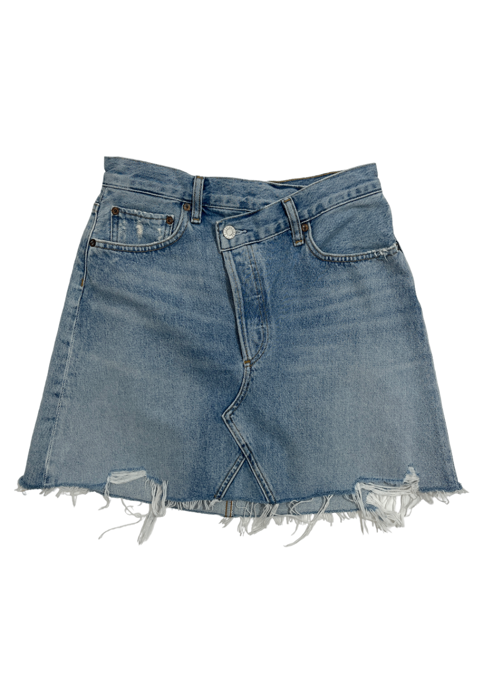Criss Cross Skirt Light Wash / Size 28