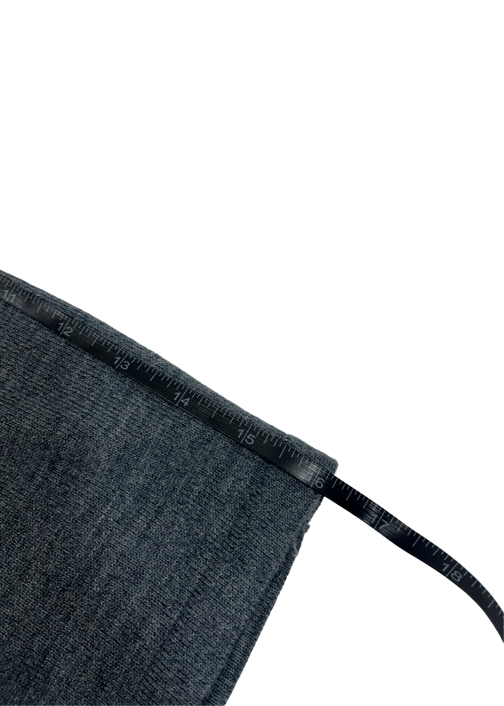 Grey V-Neck Sweater w/ Leather Trim / Size M