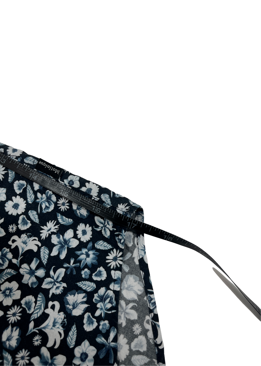Long Sleeve Robo Shirt Blue Floral / Size S