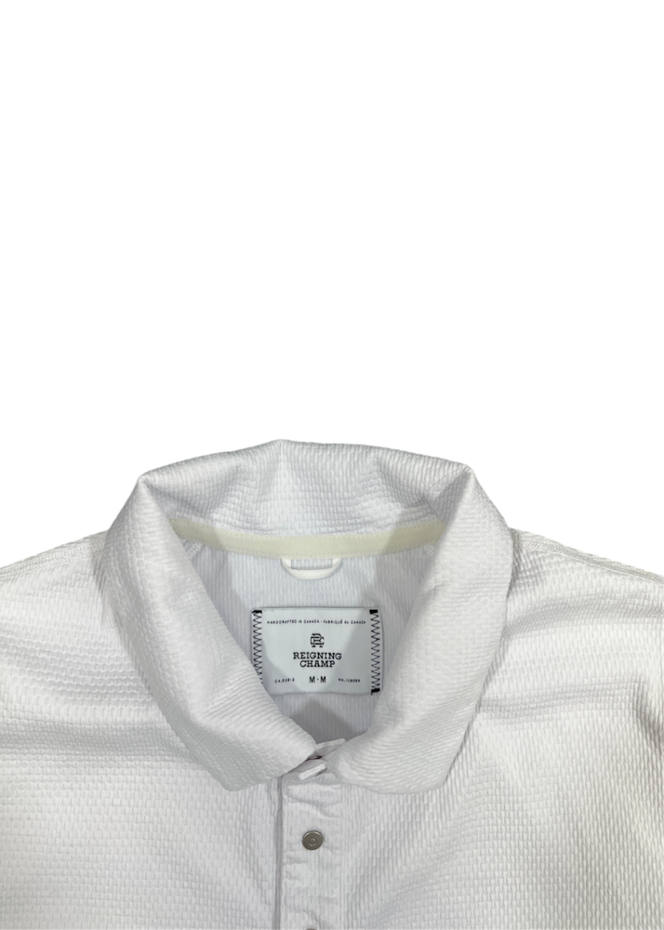 Solotex Mesh Tiebreak White Polo / Size M