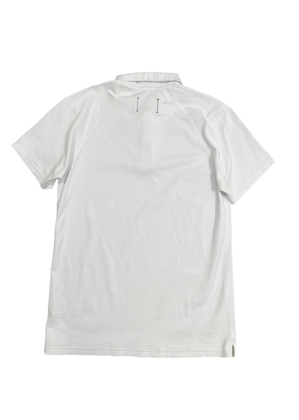 Solotex Mesh Tiebreak White Polo / Size M