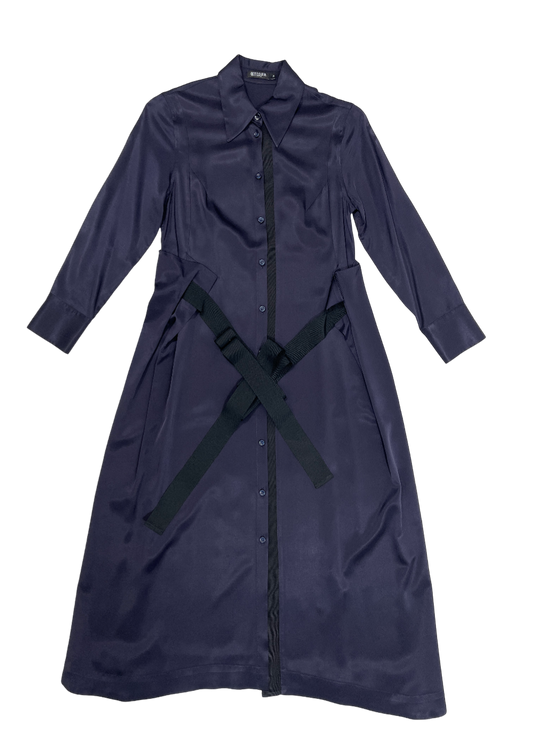 Sydberg Shirt Dress Navy / Size 34