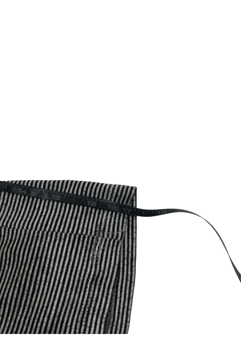 Black/White Striped Turtleneck T-Shirt / Size S