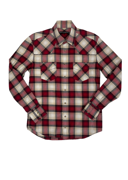 Johnny Western Plaid Button-Up Red / Size M