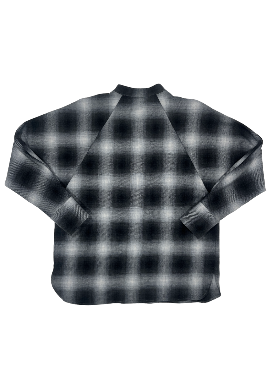 Grey Plaid Blouse / Size 6