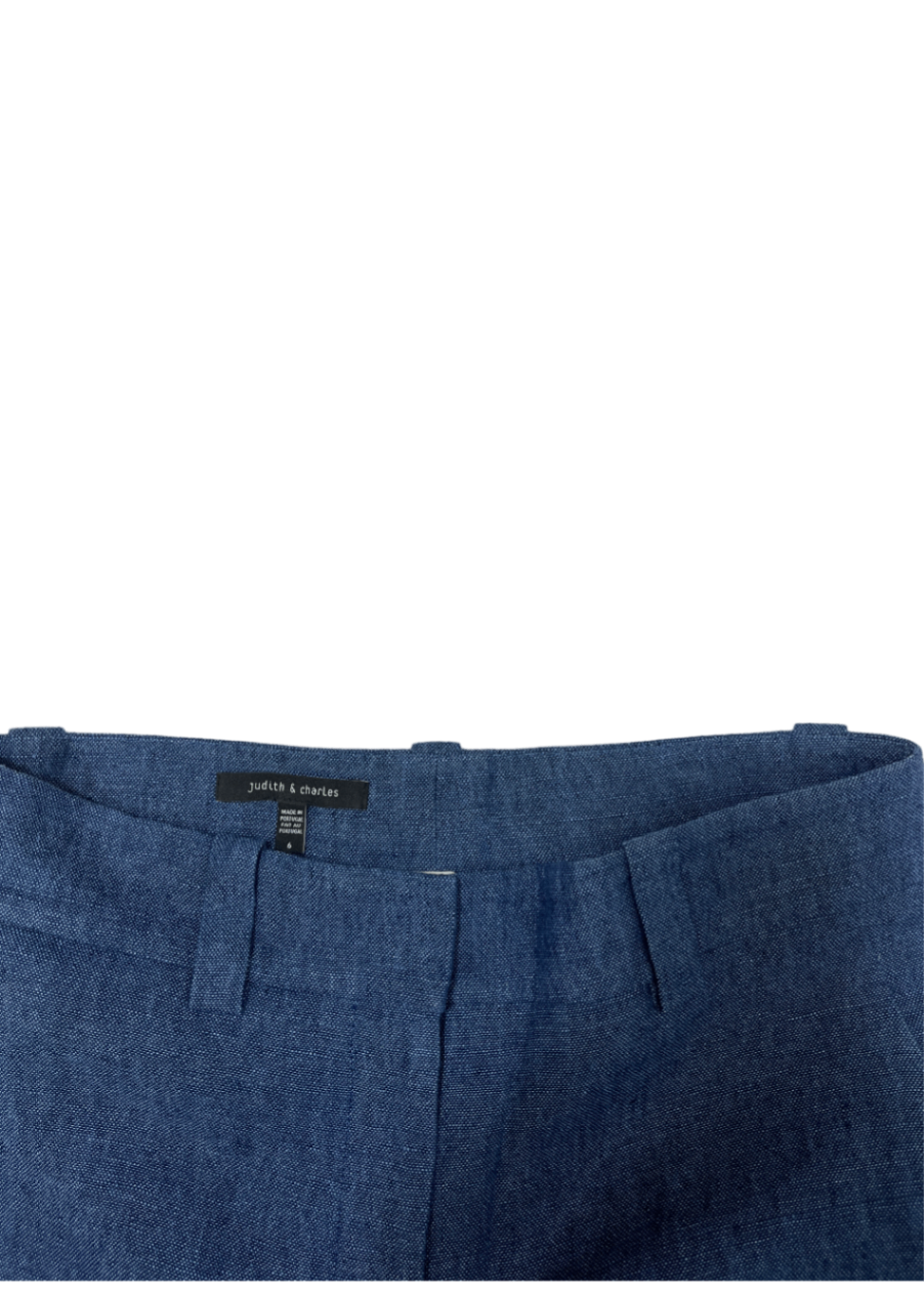 Chambray Linen Shorts / Size 6