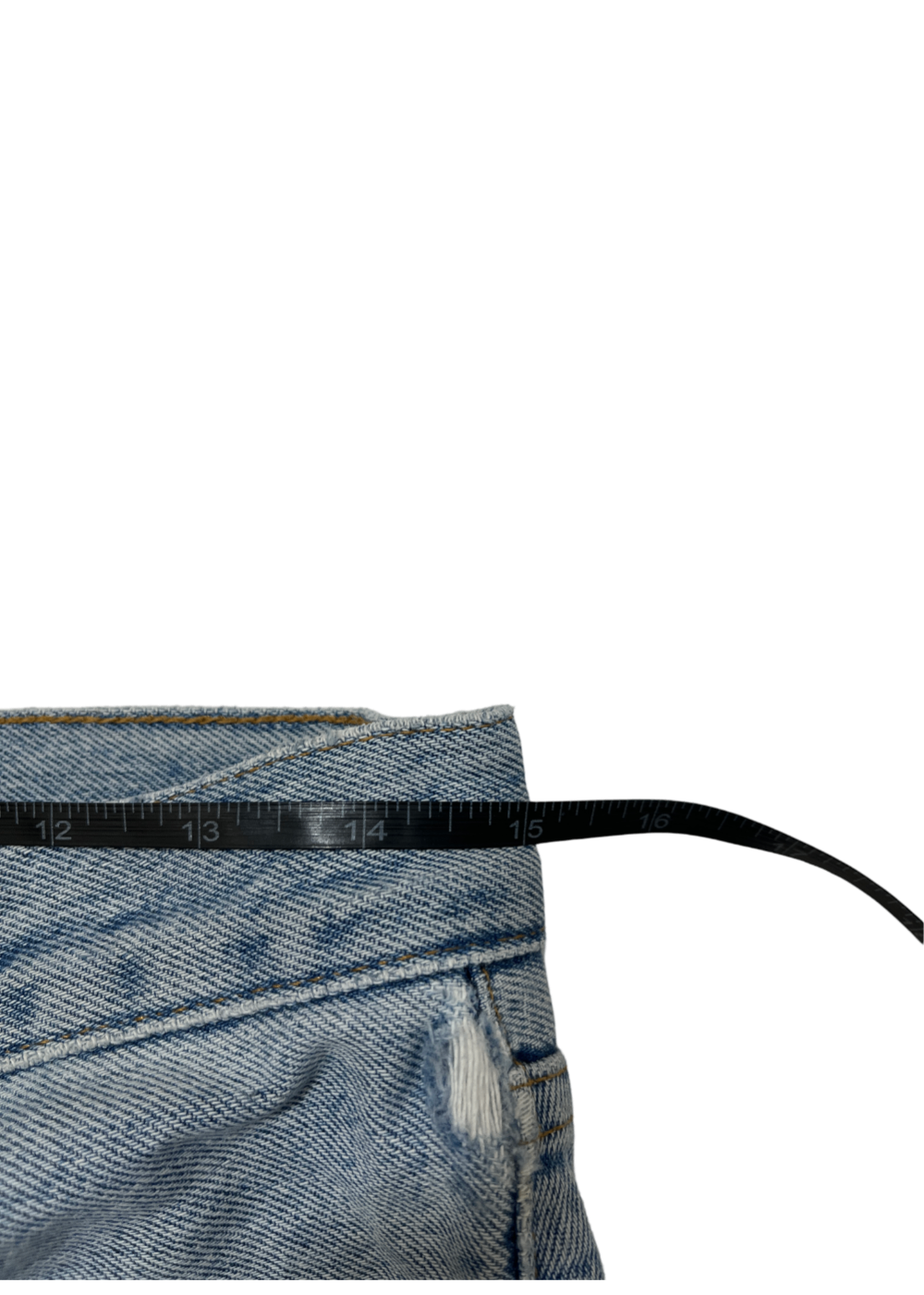 90's Straight Leg Light Wash Jean / Size 27