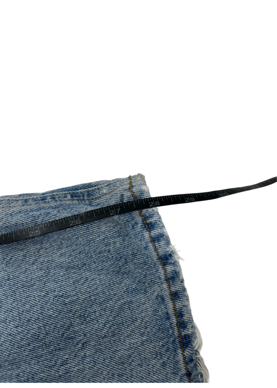 90's Straight Leg Light Wash Jean / Size 27