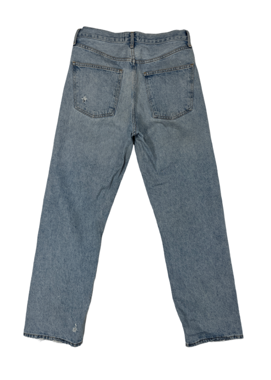 90's Straight Leg Light Wash Jean / Size 27