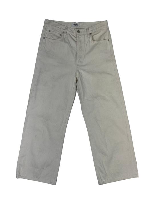 Ren High Rise Wide Leg Jean Ecru / Size 29