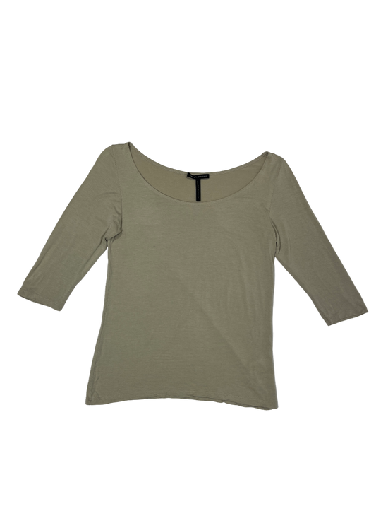 3/4 Sleeve Modal T-Shirt Khaki / Size 2 (M)