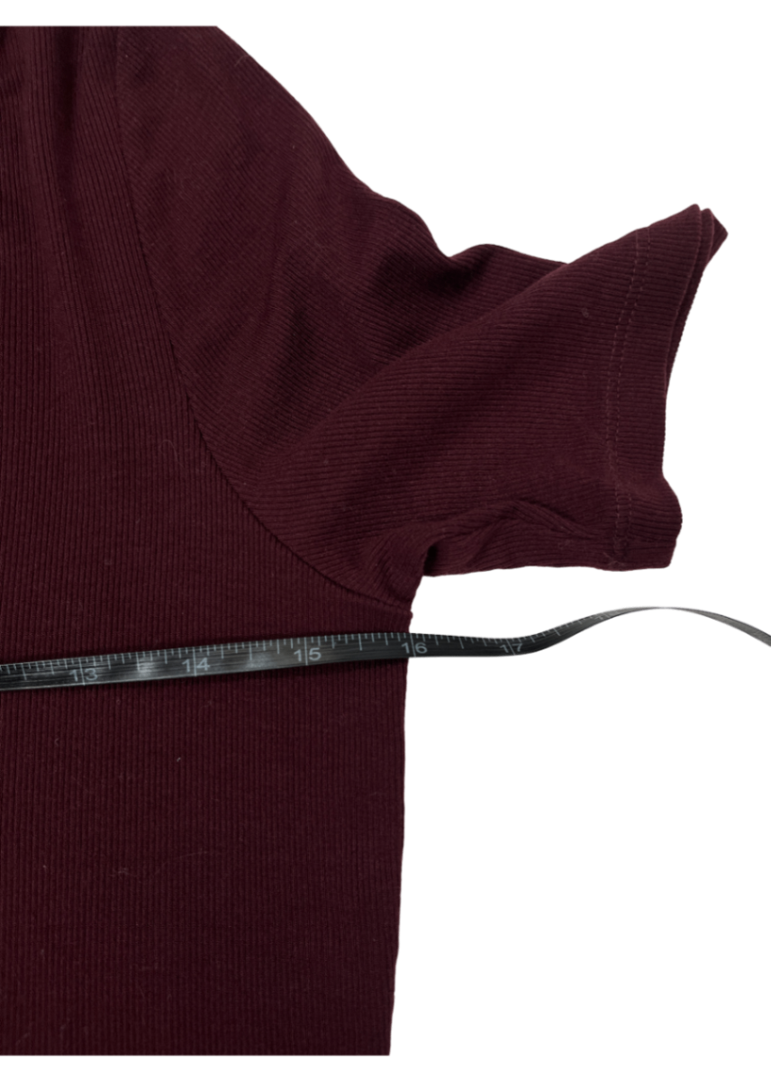 Jaxon Ribbed Scoop Neck Tee / Size M