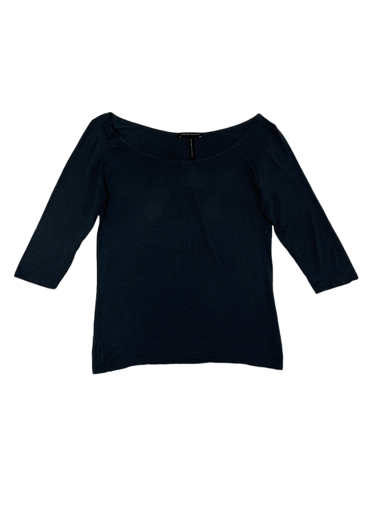 3/4 Sleeve Modal T-Shirt Steel Blue / Size 2 (M)